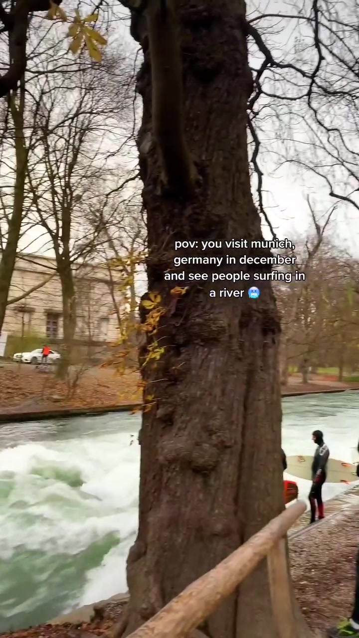 Surfing in Munich's Eisbach River: Year-Round Waves