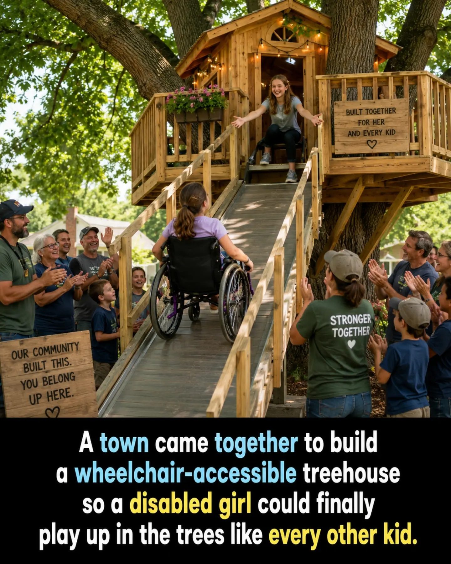 Inclusive Treehouse Build: A Community's Heartwarming Project