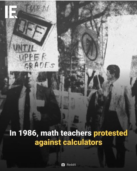 1986: Teachers Protest Calculator Use in Schools