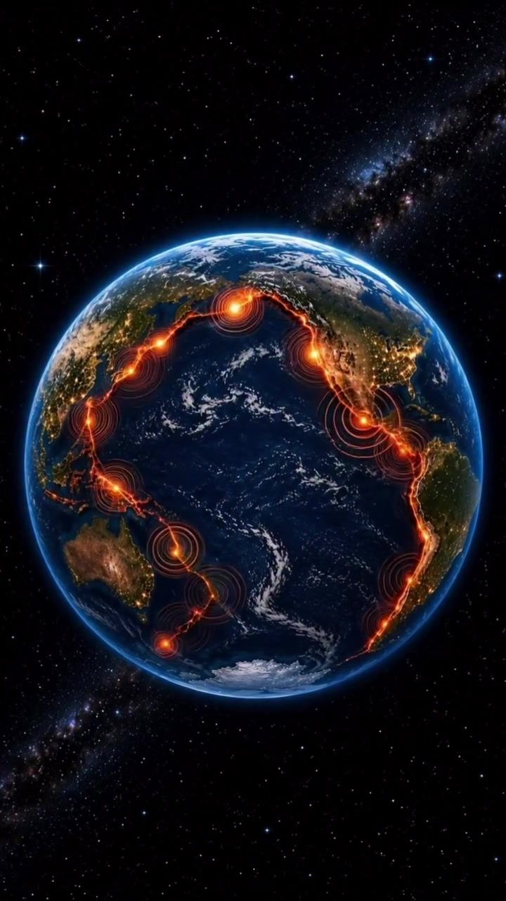 Pacific Ring of Fire Earthquake Visualization