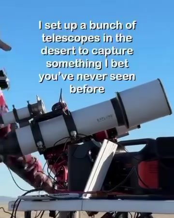 Skydiver's Silhouette Captured Crossing the Sun with a Telescope