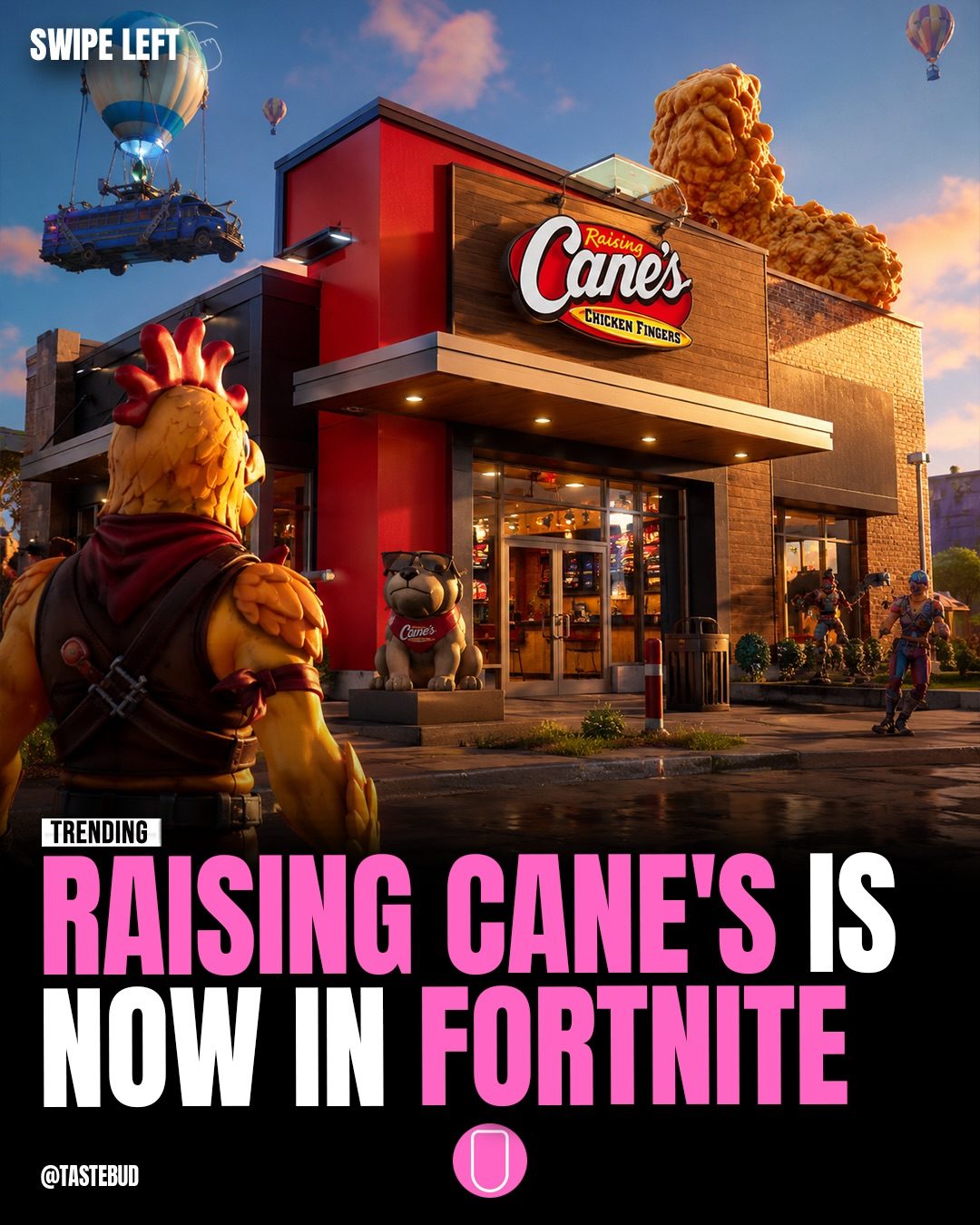 Raising Cane's Fortnite Event: Chicken Fingers in Gaming