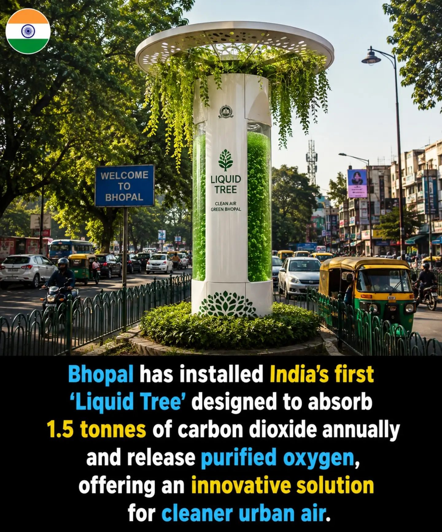 Liquid Tree: Bhopal's Innovative Solution for Cleaner Urban Air