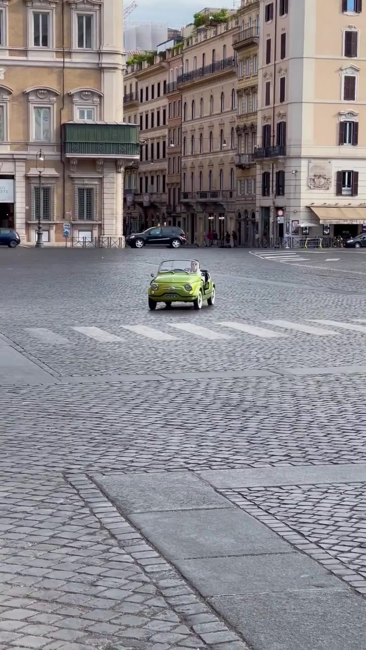 Driving a Microcar Through Rome's Historic Streets