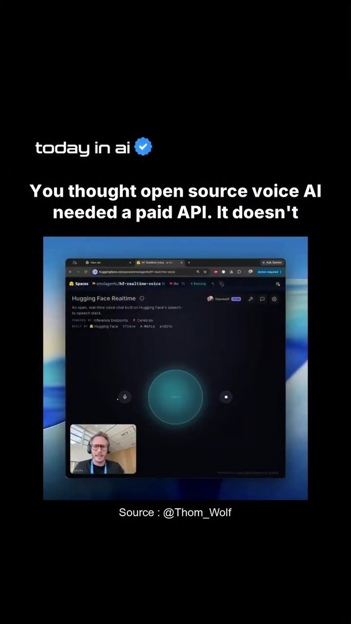 Hugging Face's Real-Time Open Source Voice AI Demo