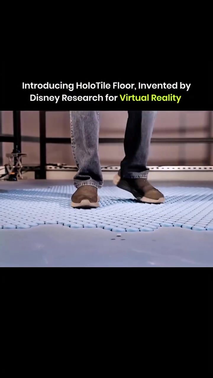 Disney's HoloTile Floor: Walking in VR Without Leaving the Room