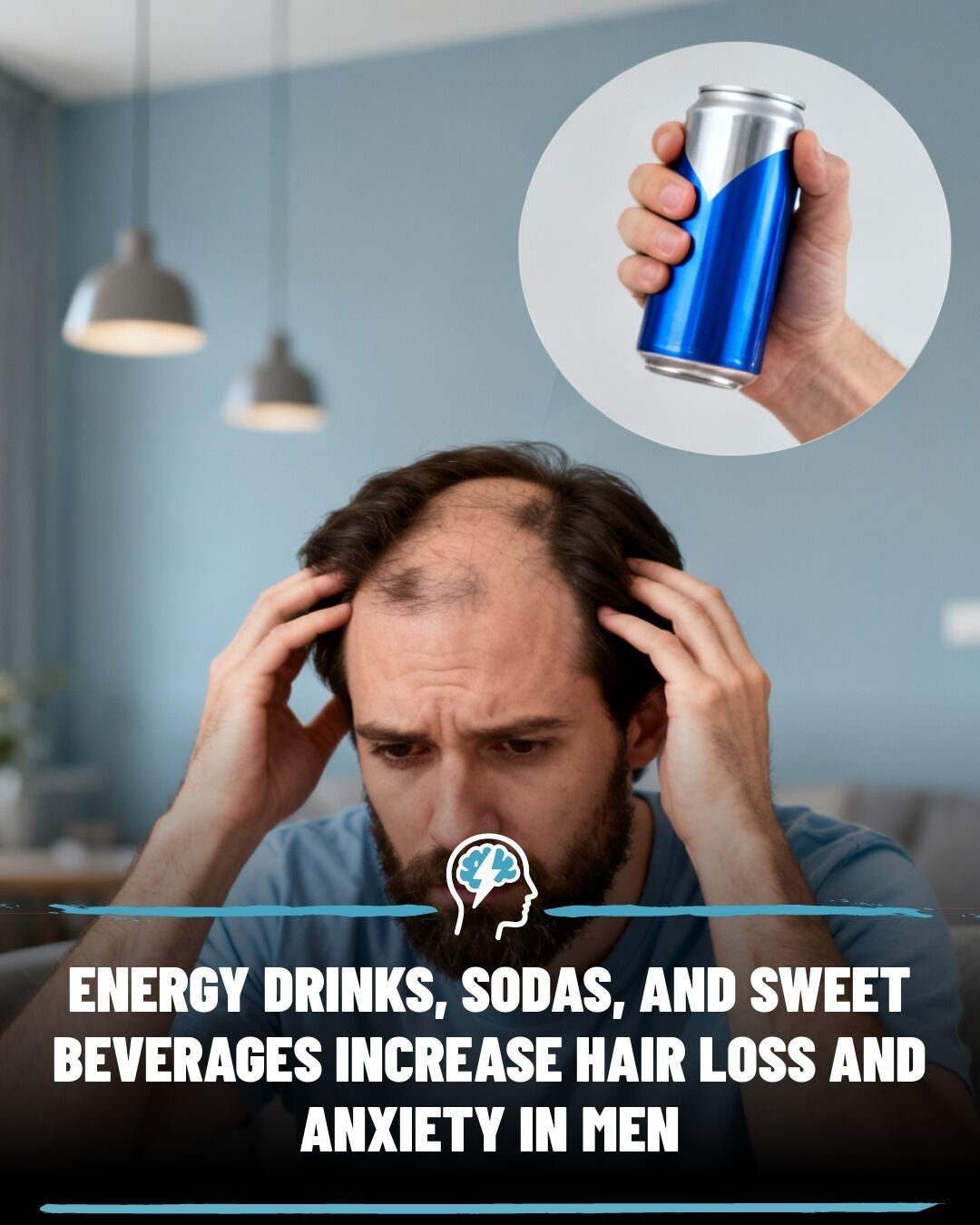 Health Risks of Sugary Drinks: Hair Loss and Anxiety in Men
