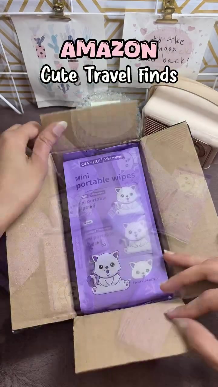 Unboxing Mini Wet Wipes for Travel