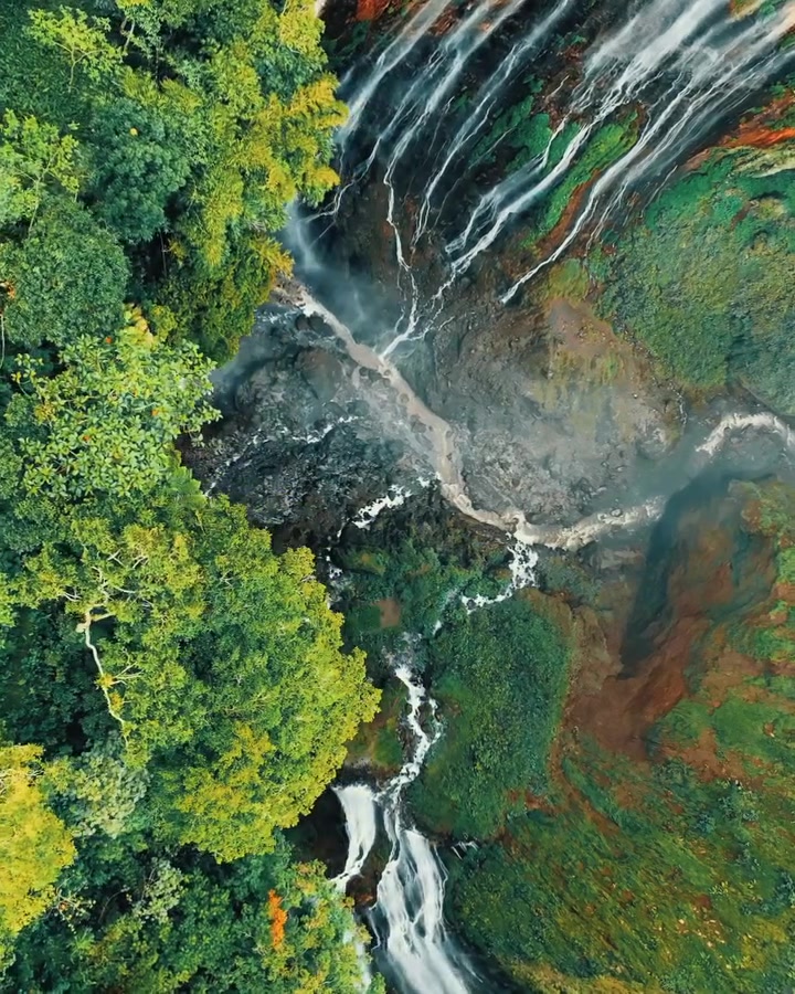 Tumpak Sewu Waterfall: Aerial View of East Java's Beauty