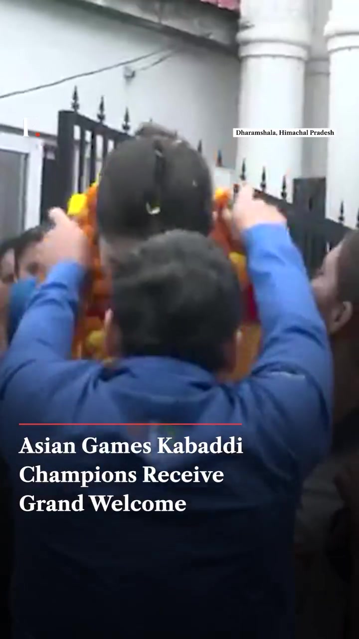Asian Games Kabaddi Champions' Grand Welcome in Dharamsala