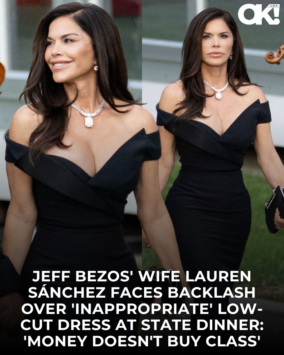Lauren Sanchez's Dress Criticized at State Dinner