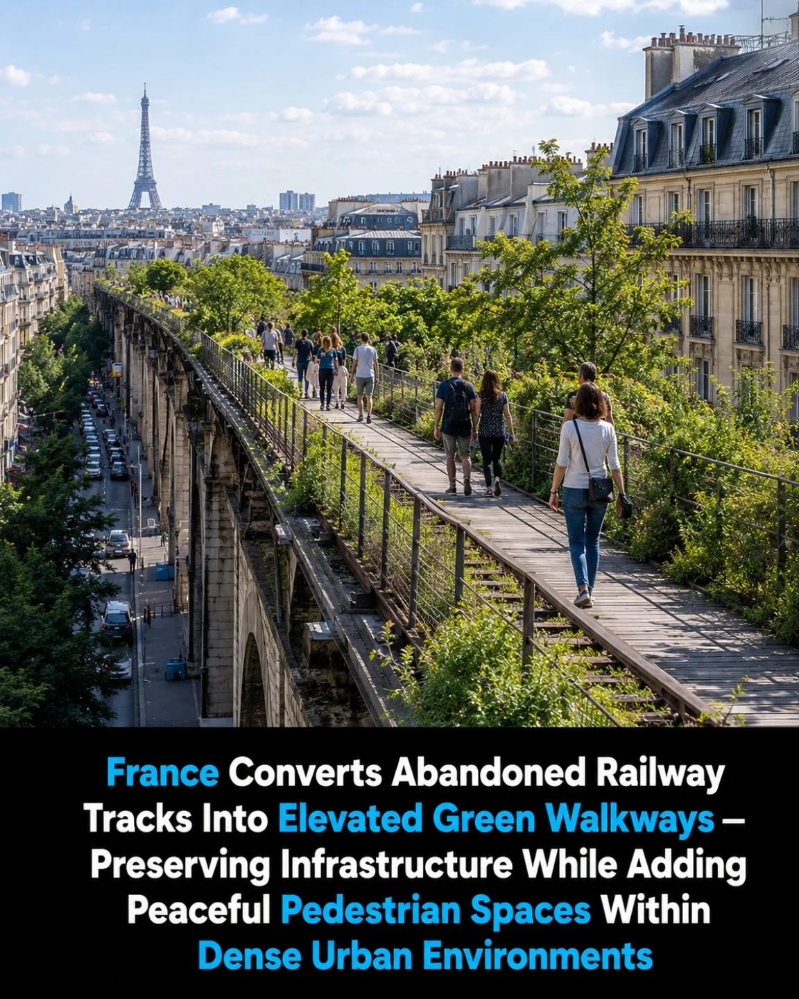 Paris' Green Skyline: Elevated Walkways Transforming Urban Spaces