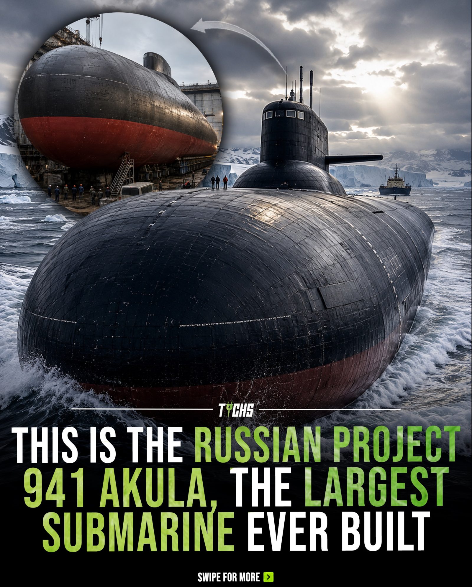 The Soviet Union's Massive Cold War Submarine: Project 941 Akula