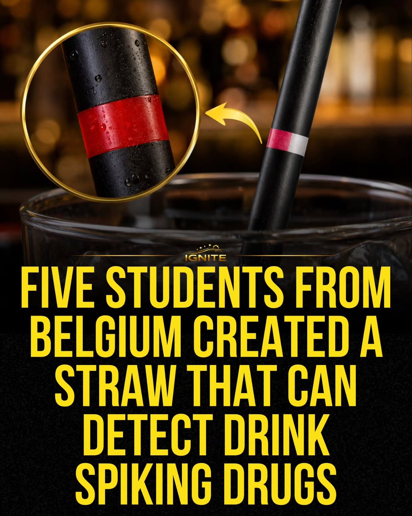 Meet the Straw that Detects Drink Spiking