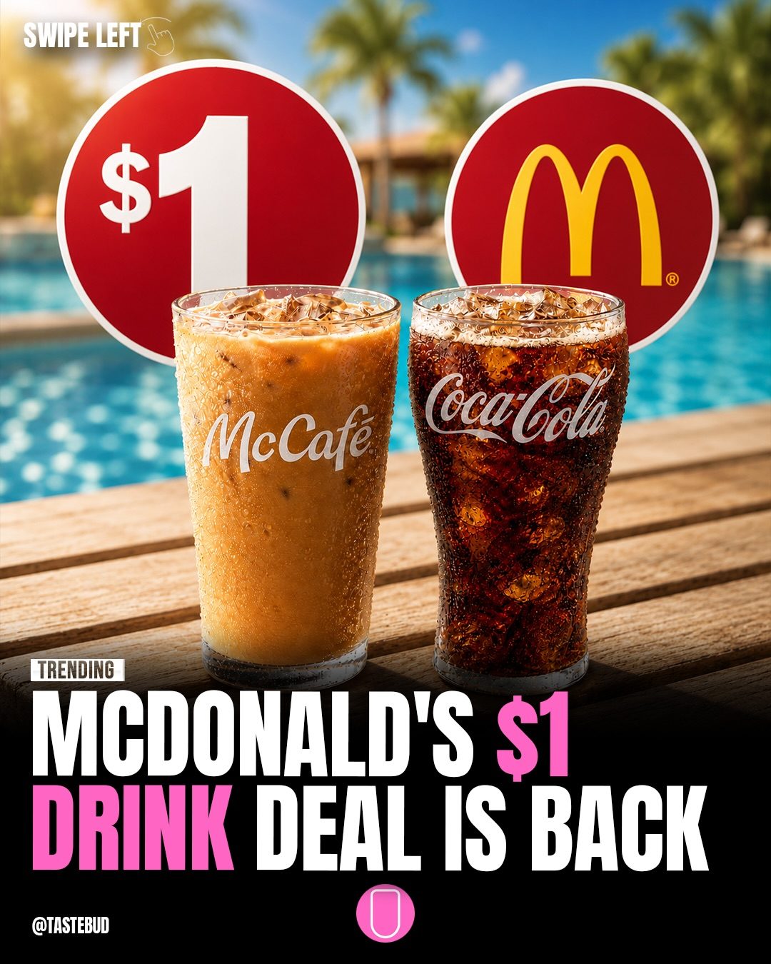 McDonald's Summer Drink Days: $1 Iced Coffee & Soda Deal
