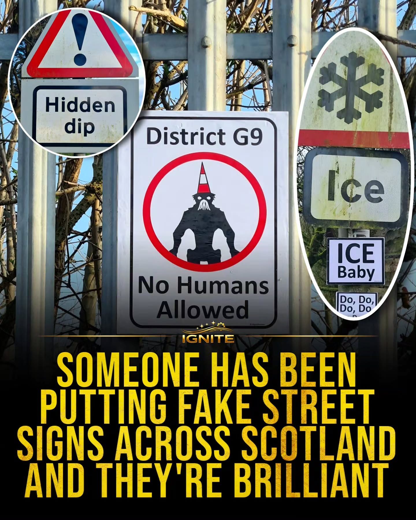 Humorous Fake Street Signs Spotted Across Scotland