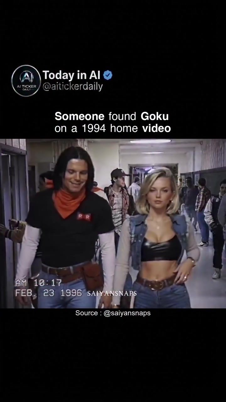 Goku Reimagined: AI Brings Anime Icon to 1994 Home Video