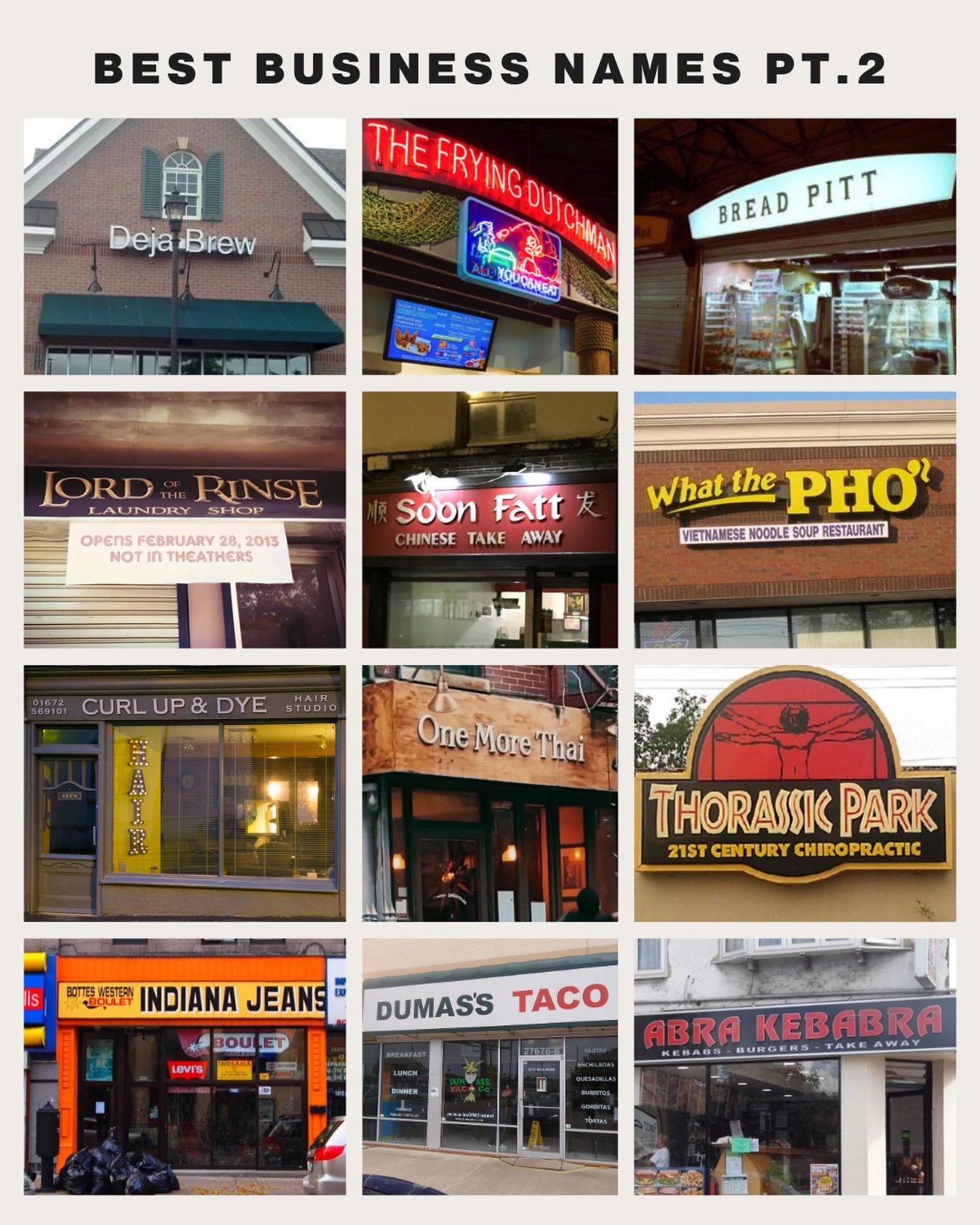 Creative Business Names: A Showcase of Unique Storefronts