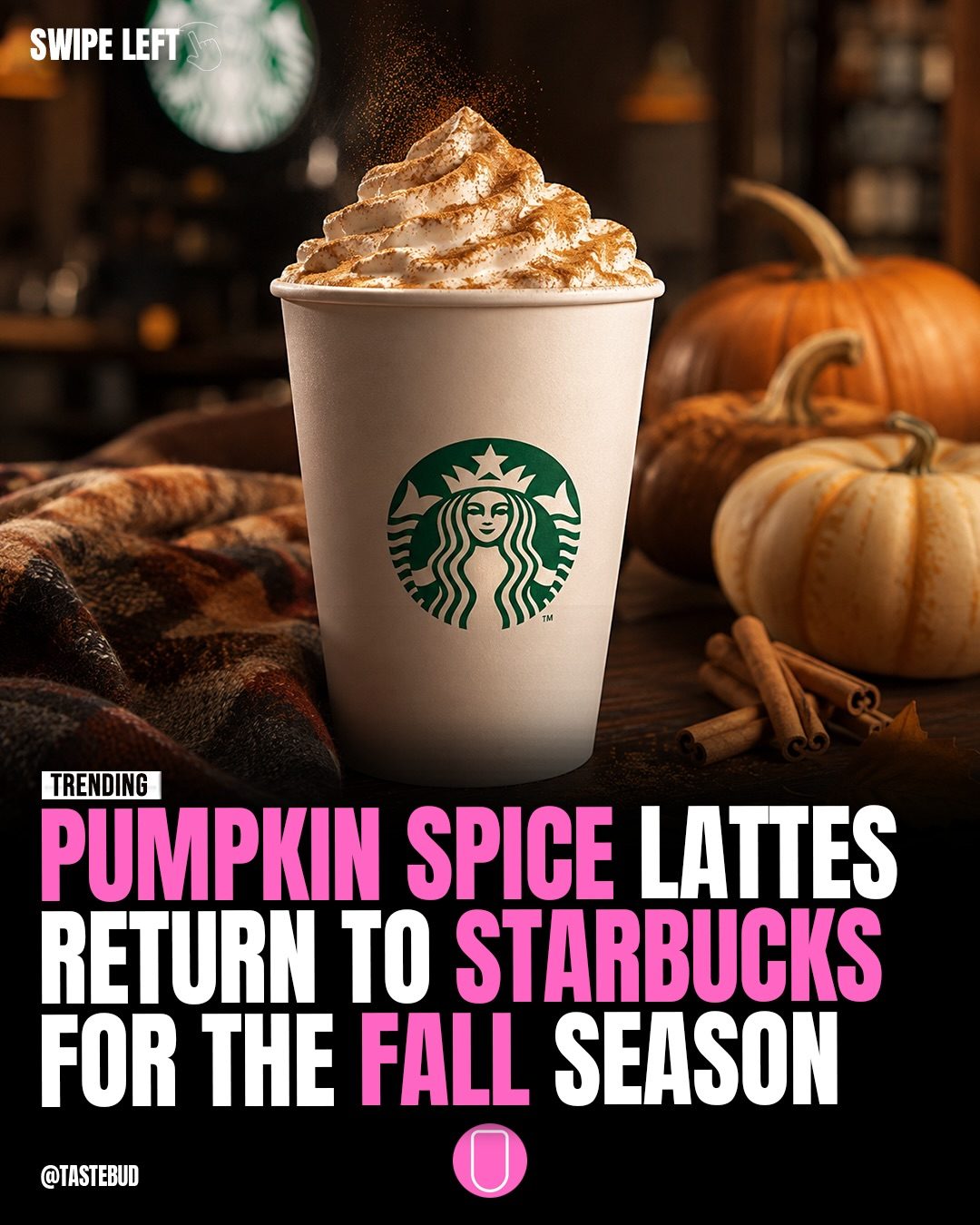 Starbucks Pumpkin Spice Drinks Return for Fall