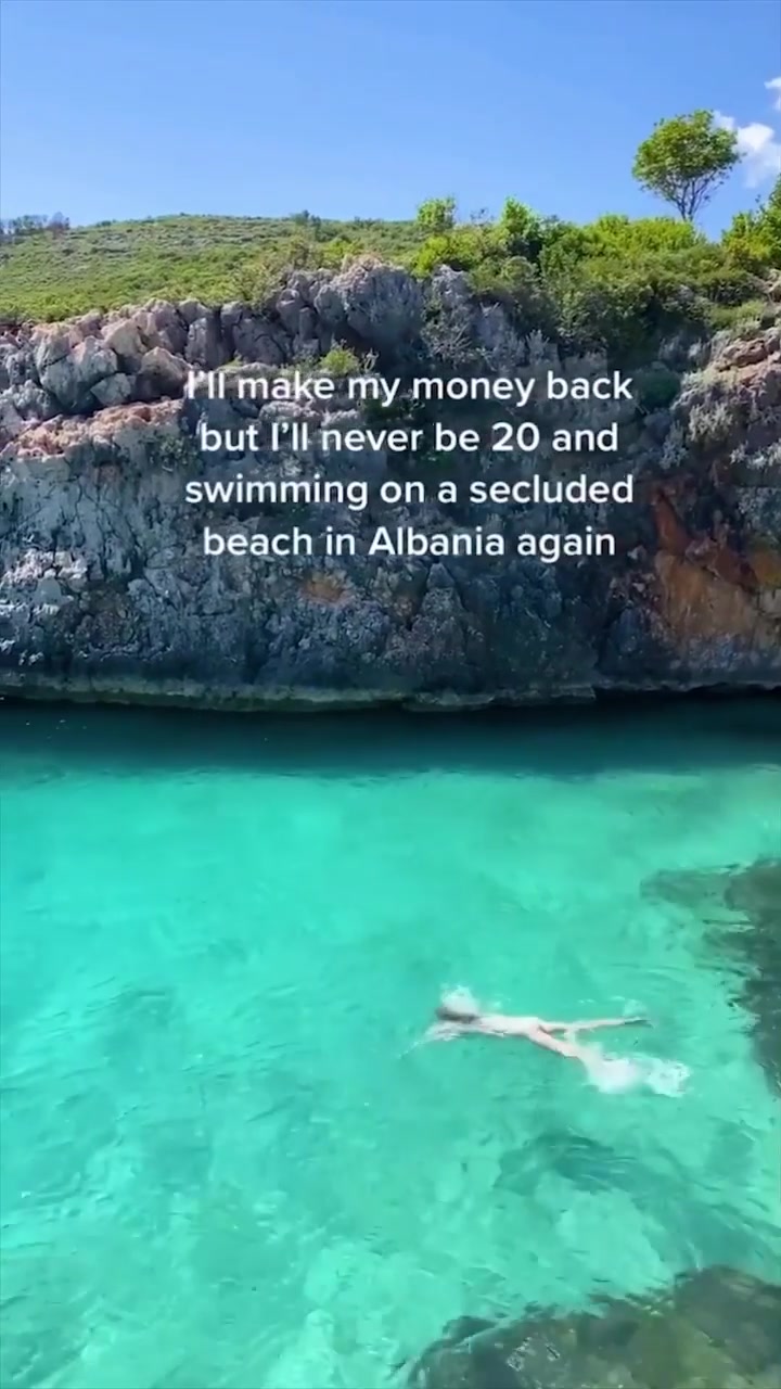 Swimming in Secluded Albania Beaches