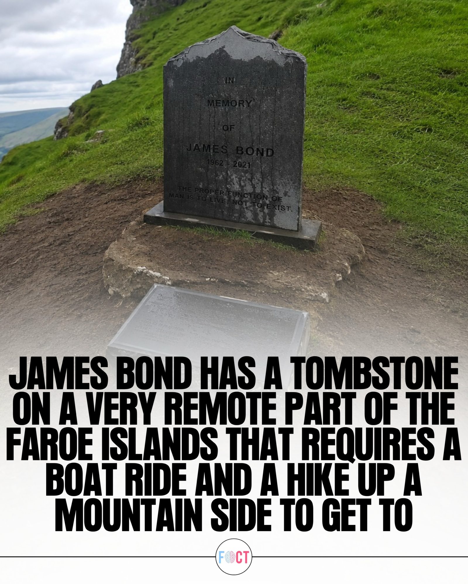 James Bond Memorial: Hiking to 007's Tombstone in Faroe Islands