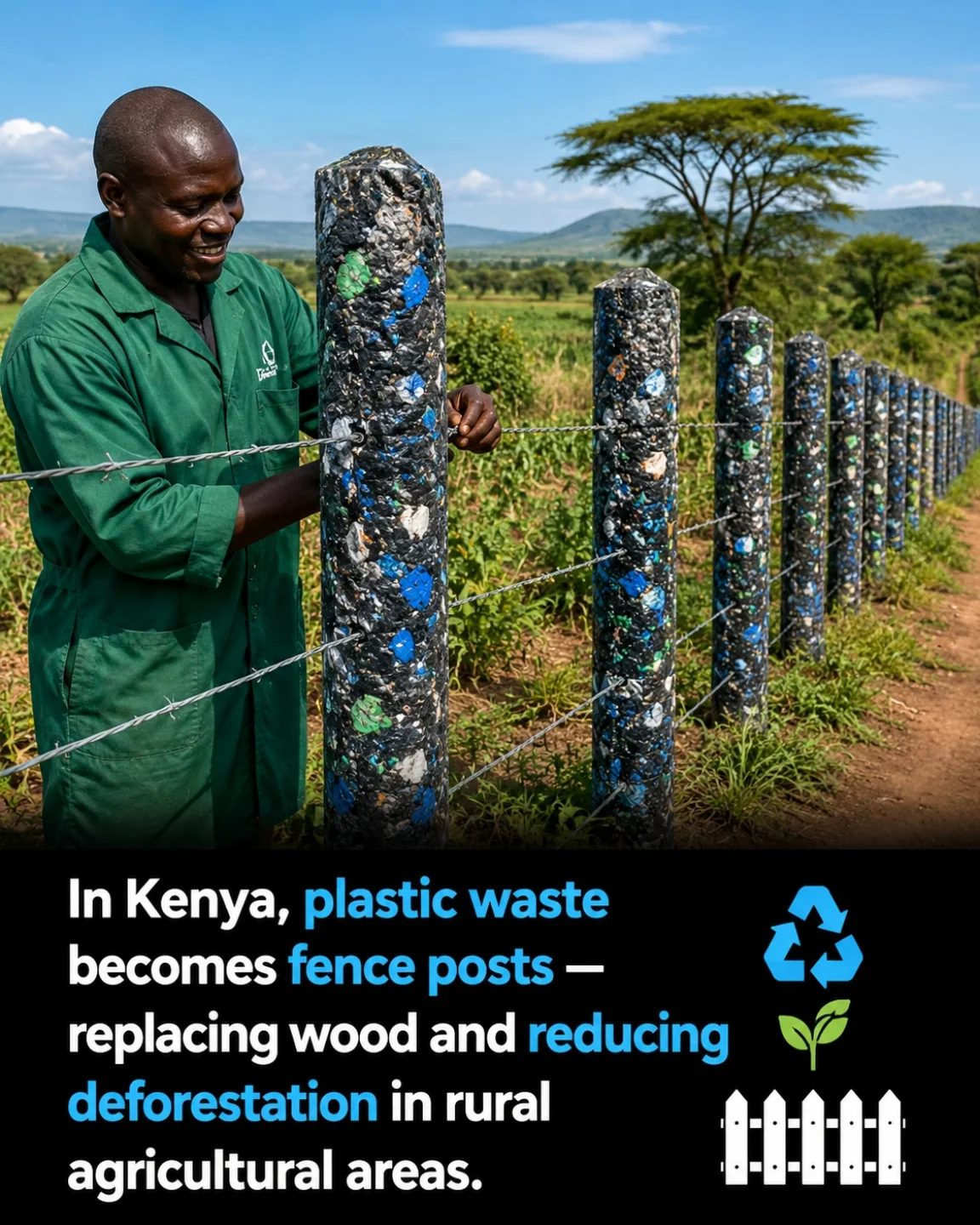 Plastic Waste to Fence Posts: Kenya's Sustainable Solution