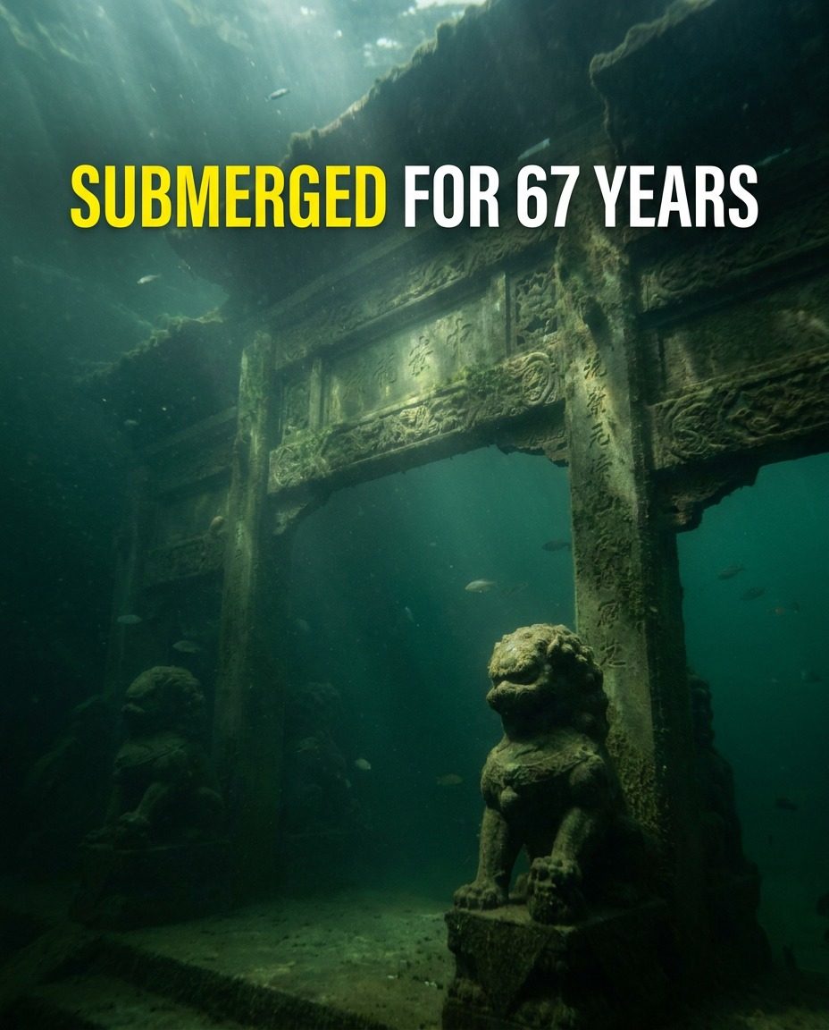 Underwater Ruins Submerged for 67 Years