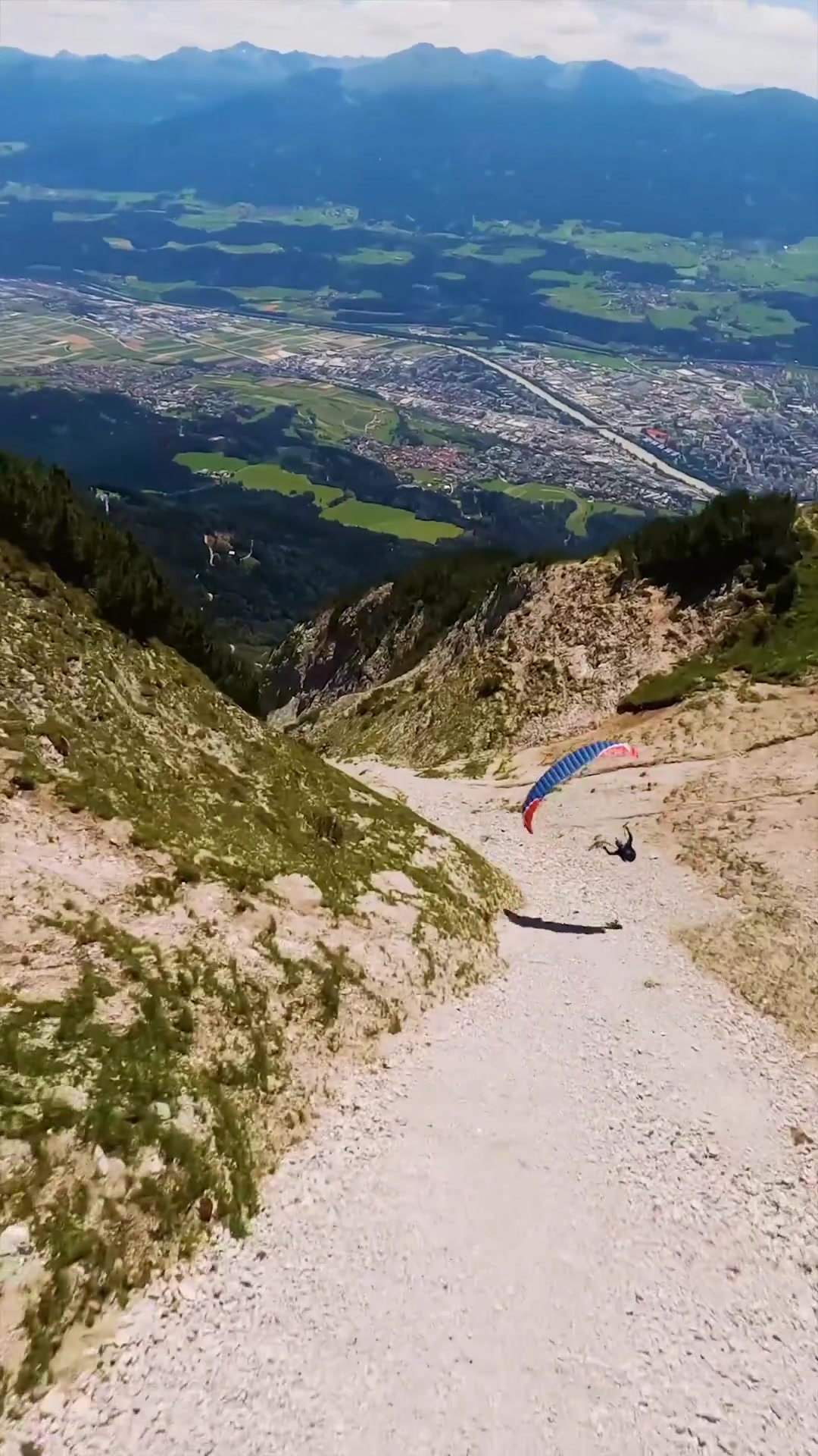 Paragliding Mountains: Alpine Adventure Aerial Views