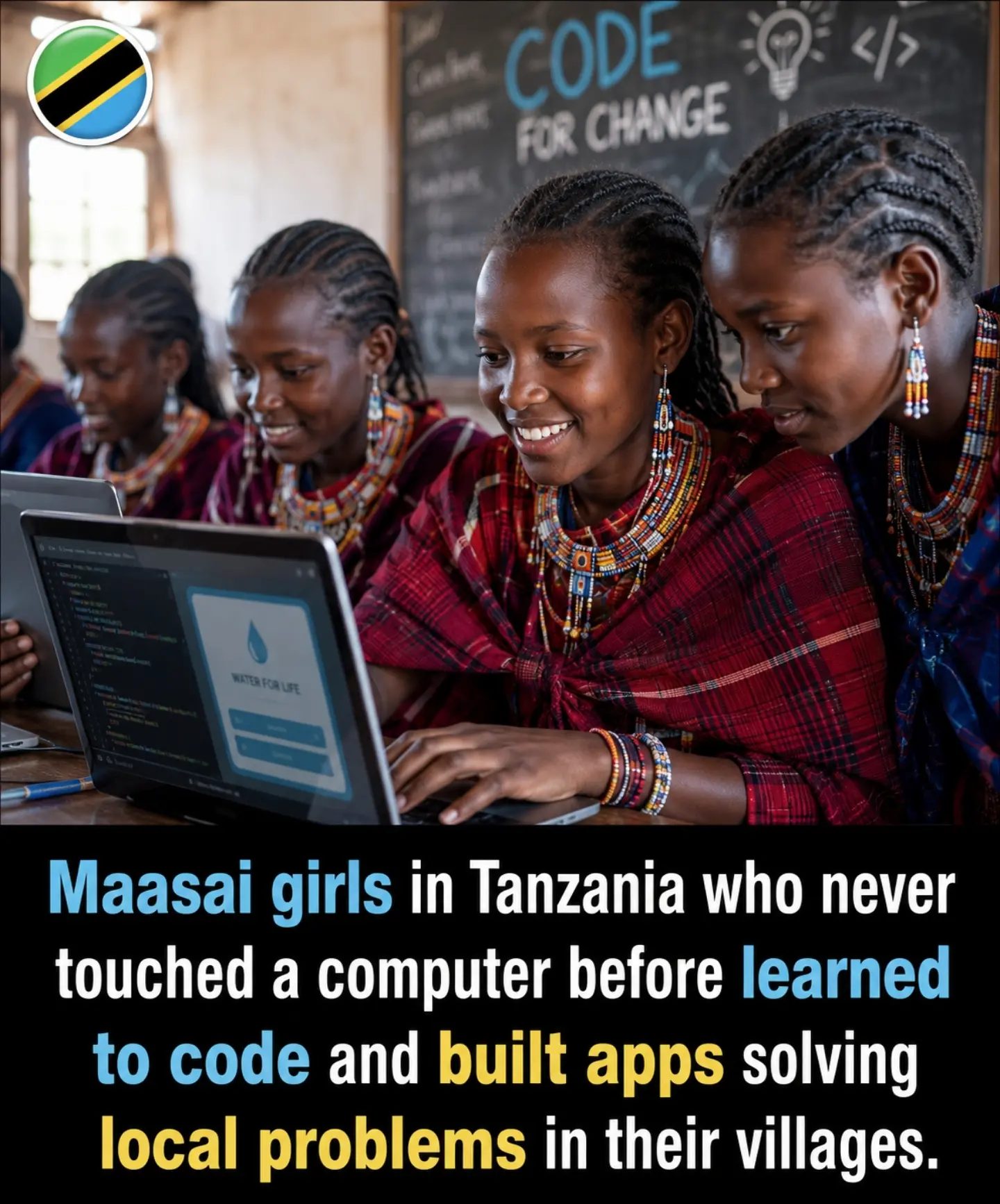 Maasai Girls in Tanzania Learn to Code and Build Local Apps