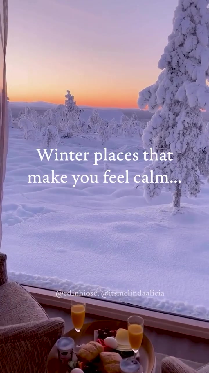 Winter Destinations for Calm and Relaxation