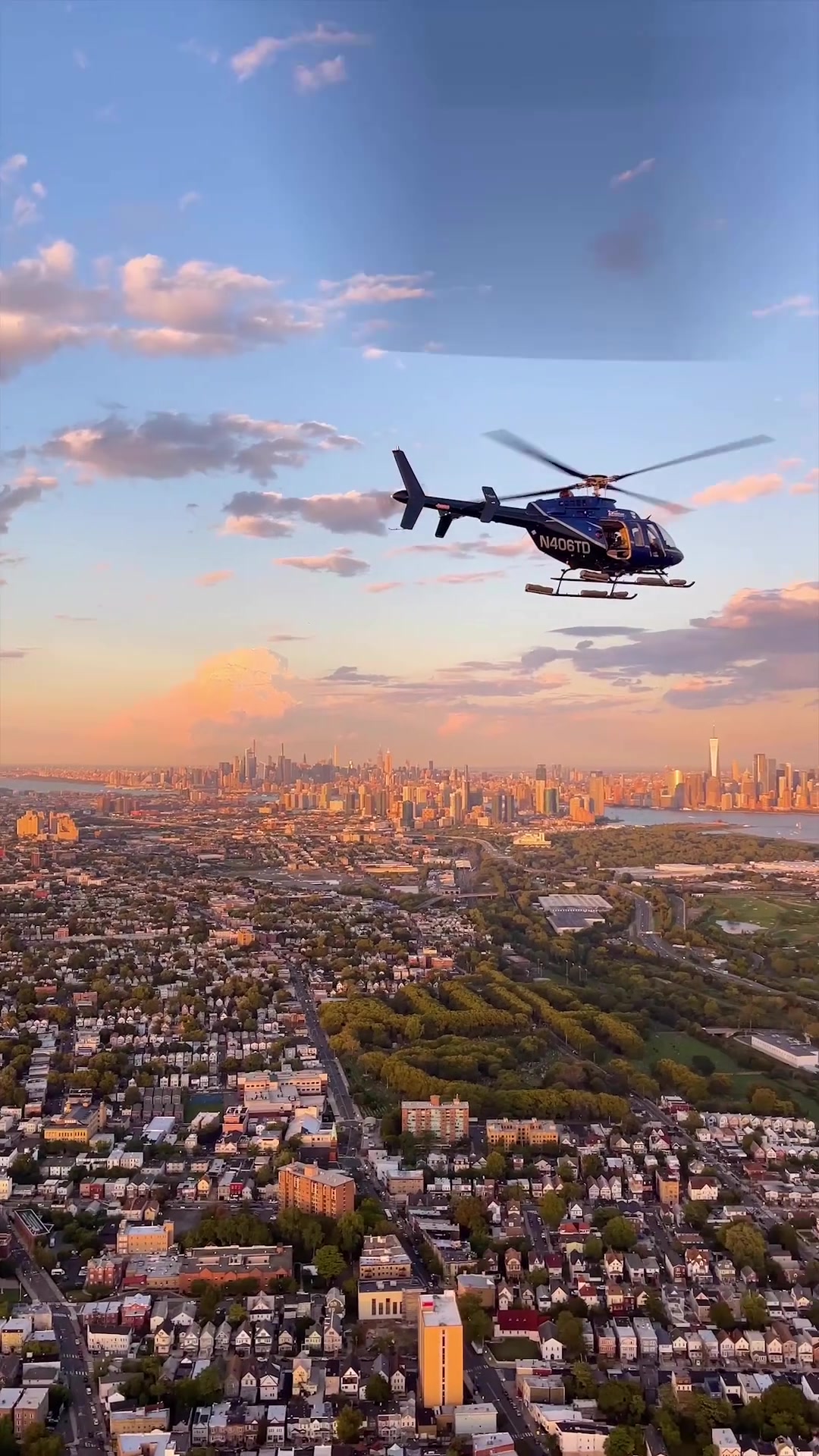 Helicopter Tour of New York City at Sunset