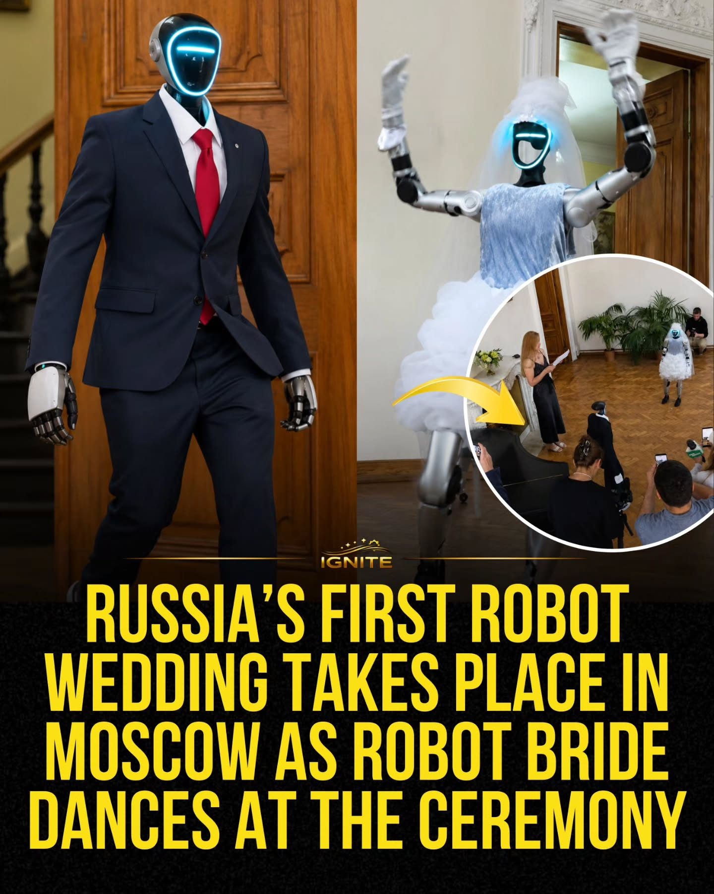 Russia's First Robot Wedding in Moscow with IGNITE Robots