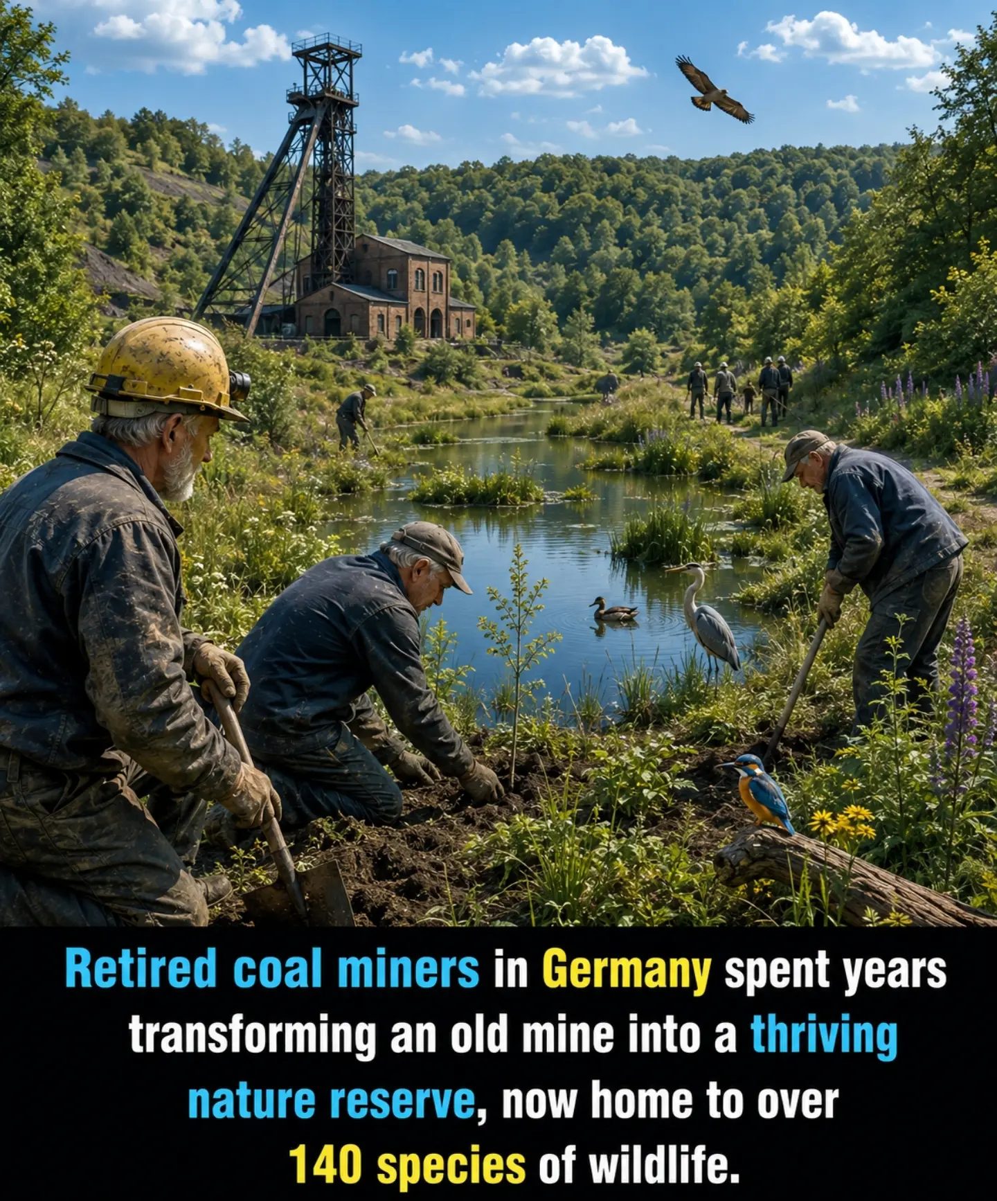 Germany's Coal Miners Turn Old Mine into Thriving Wildlife Habitat