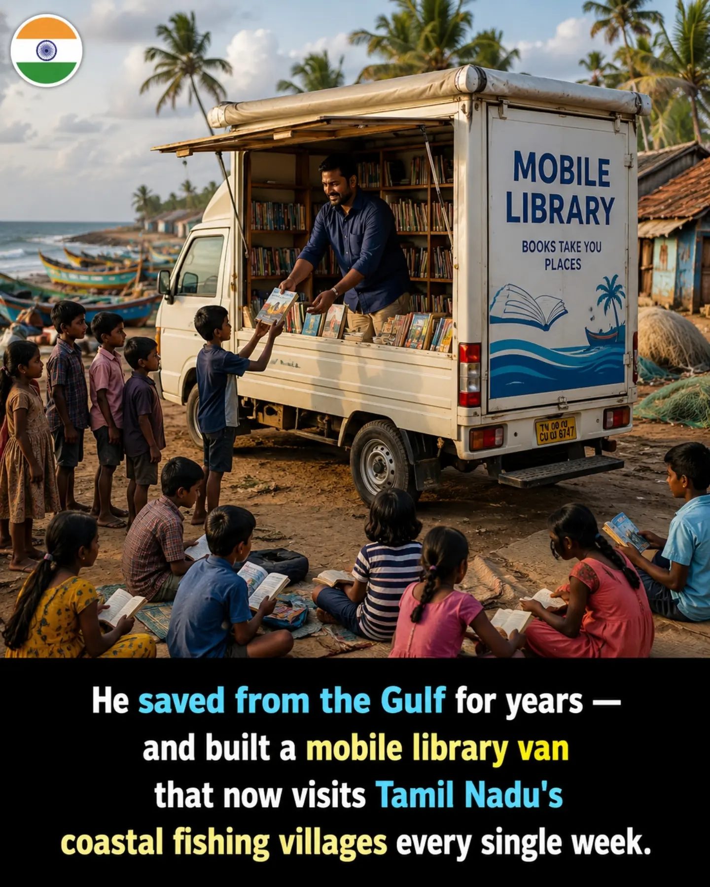 Bringing Books to Coastal Villages: The Mobile Library Van