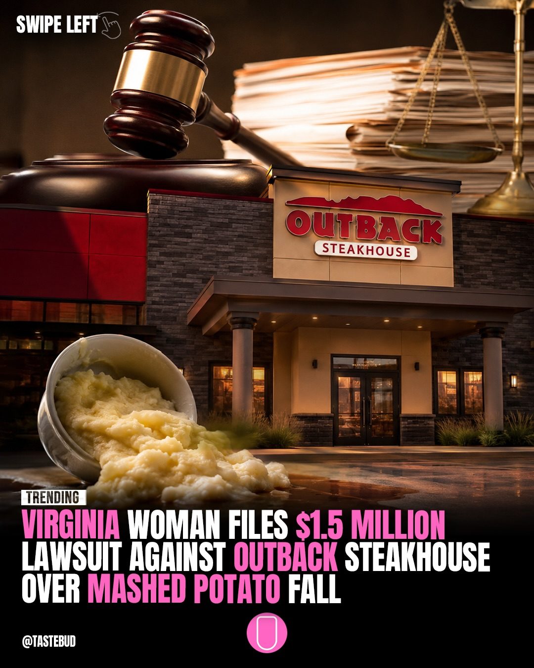 Outback Steakhouse Sued for $1.5M After Mashed Potato Fall