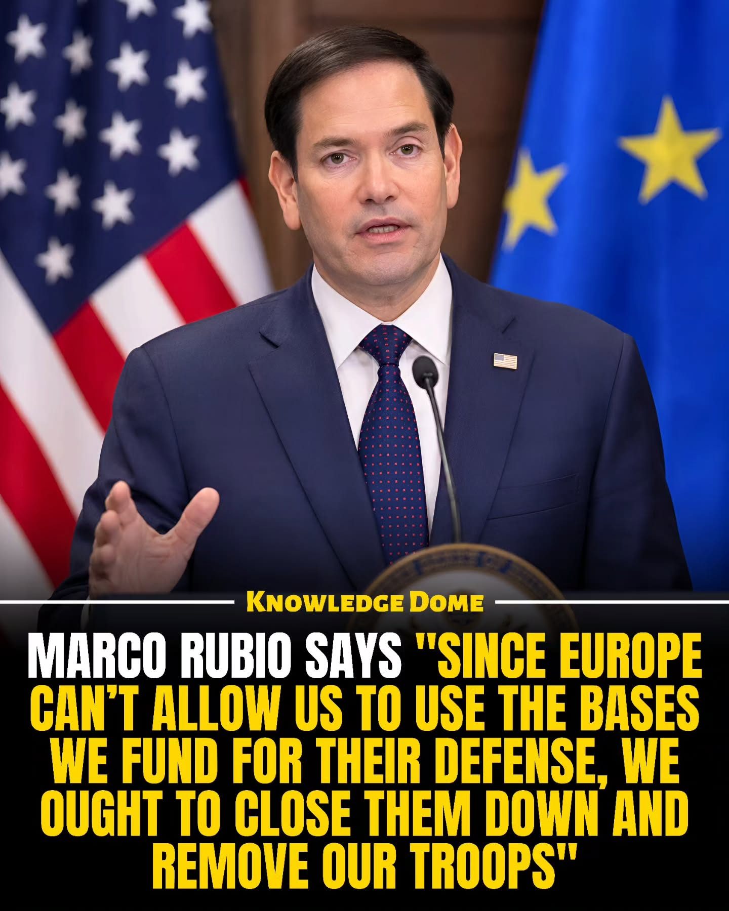 Marco Rubio's Plan to Reduce U.S. Military Presence in Europe