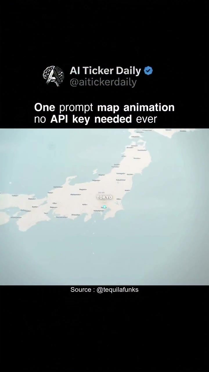 Effortless Map Animations: Al Ticker Daily's No-API Key Solution