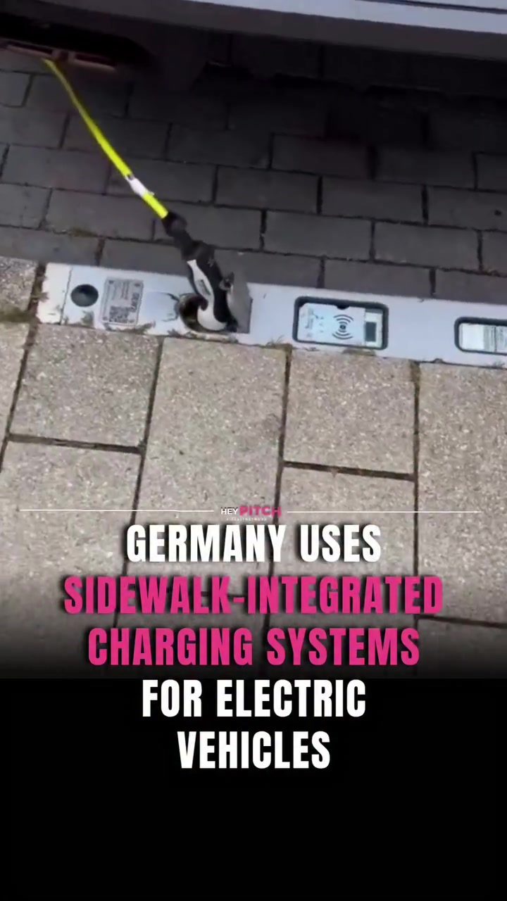 Germany's Sidewalk Charging Revolution for Electric Vehicles