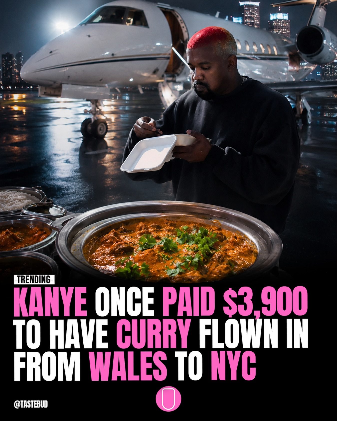 Kanye West's $4,000 Curry Delivery