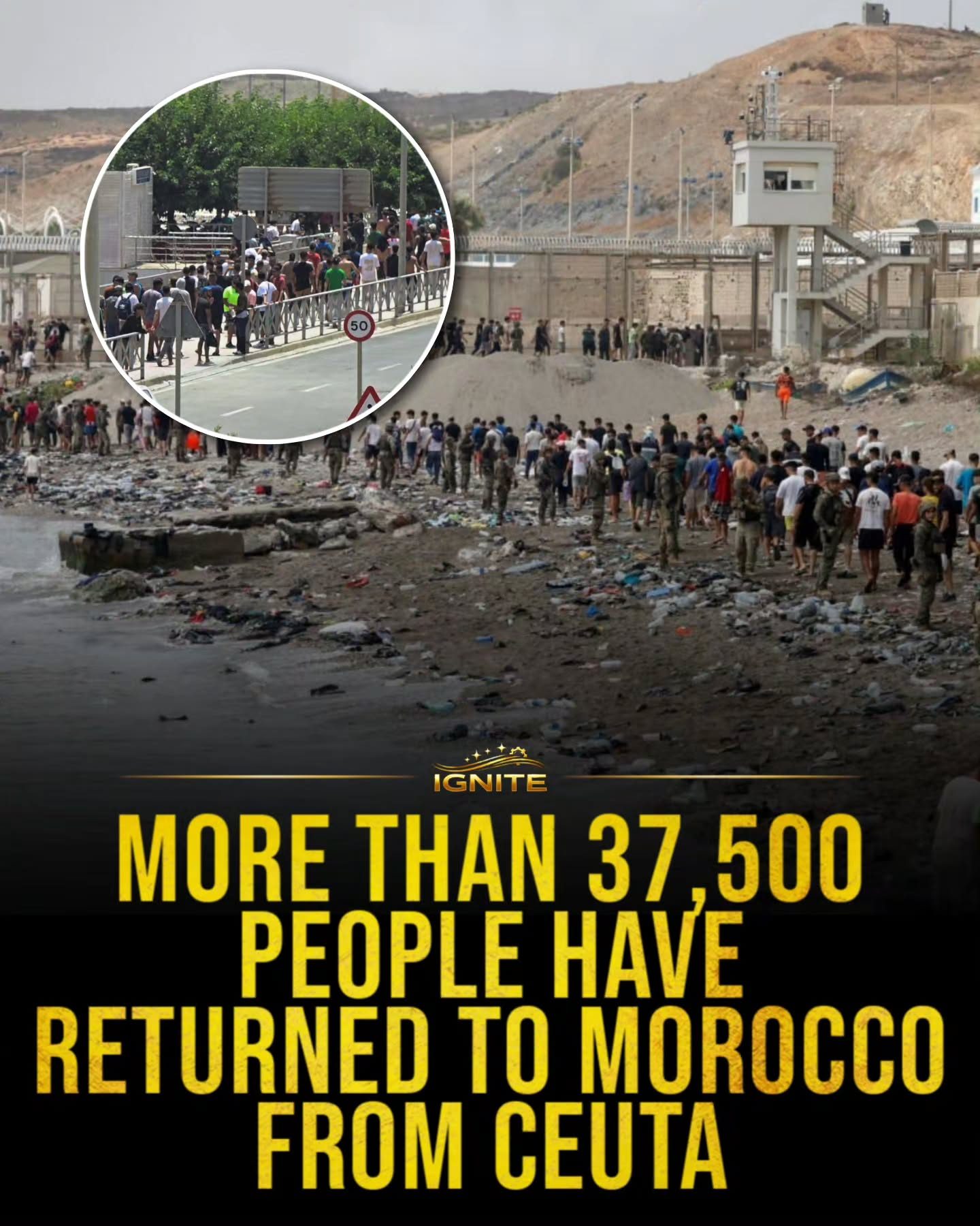 Over 37,500 People Return to Morocco from Ceuta