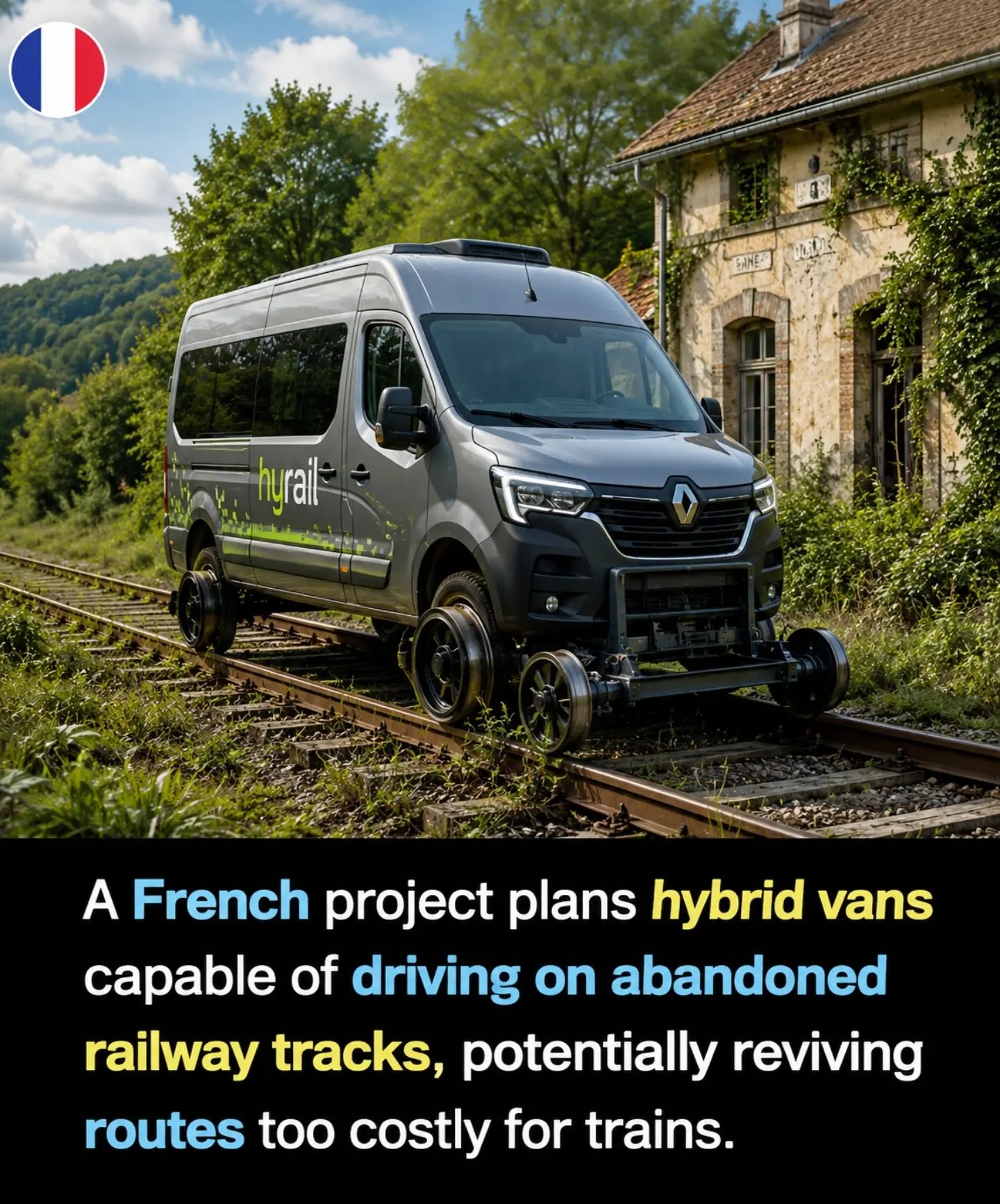French Hybrid Vans Reviving Rural Railway Routes