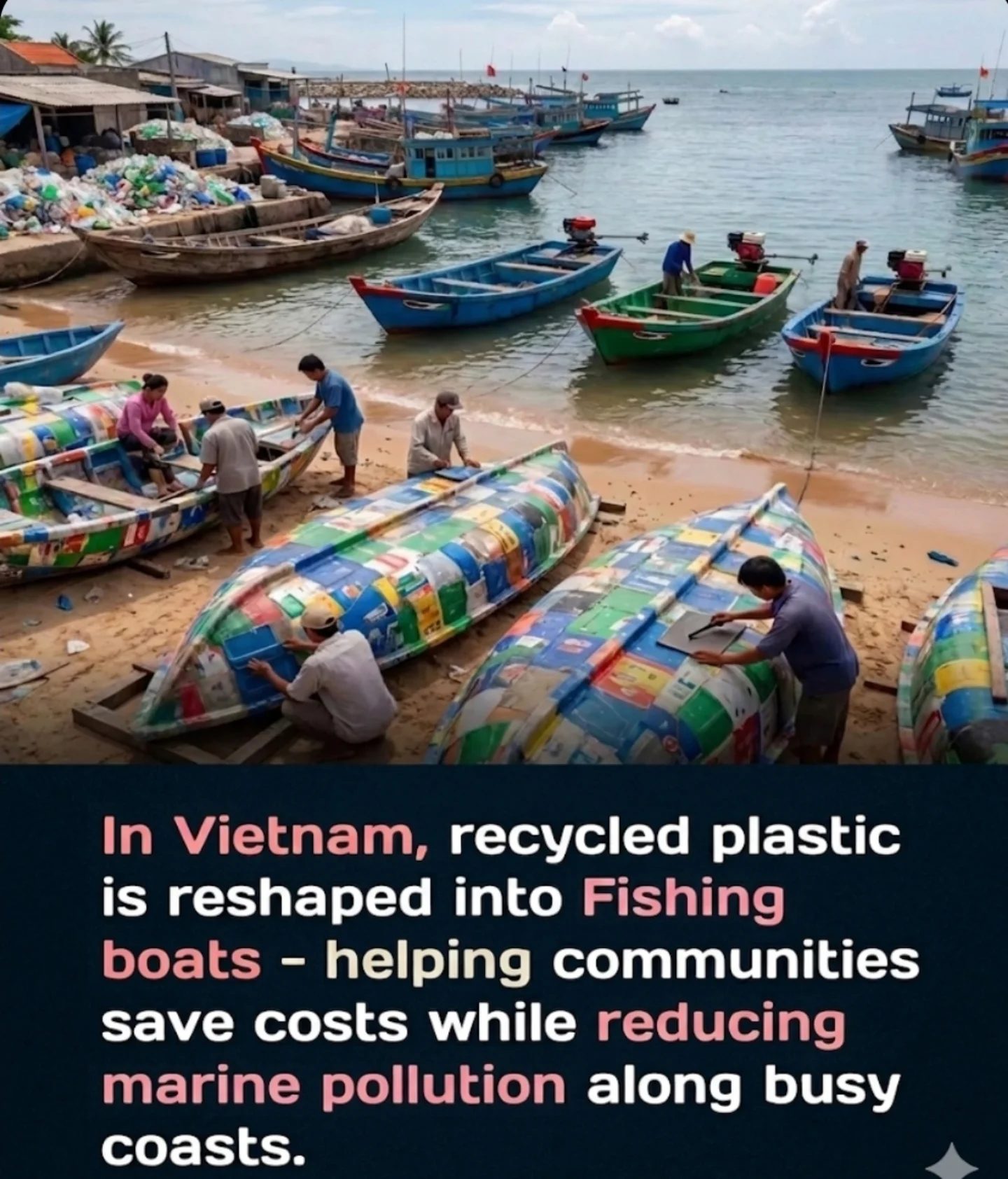 Vietnam's Eco-Friendly Fishing Boats: Turning Plastic Waste into Sustainable Solutions