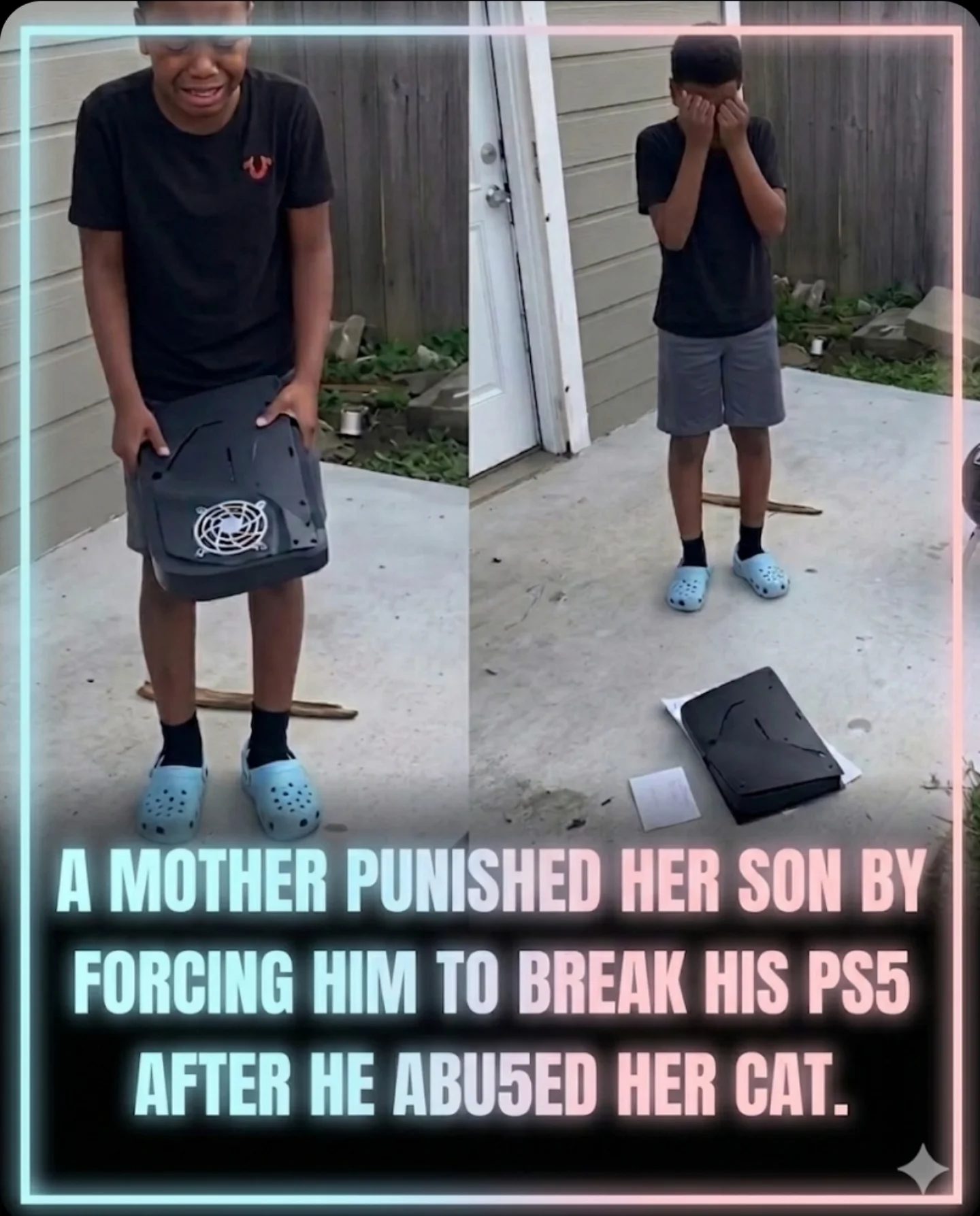 Mother Forces Son to Break Playstation 5 for Abusing Cat