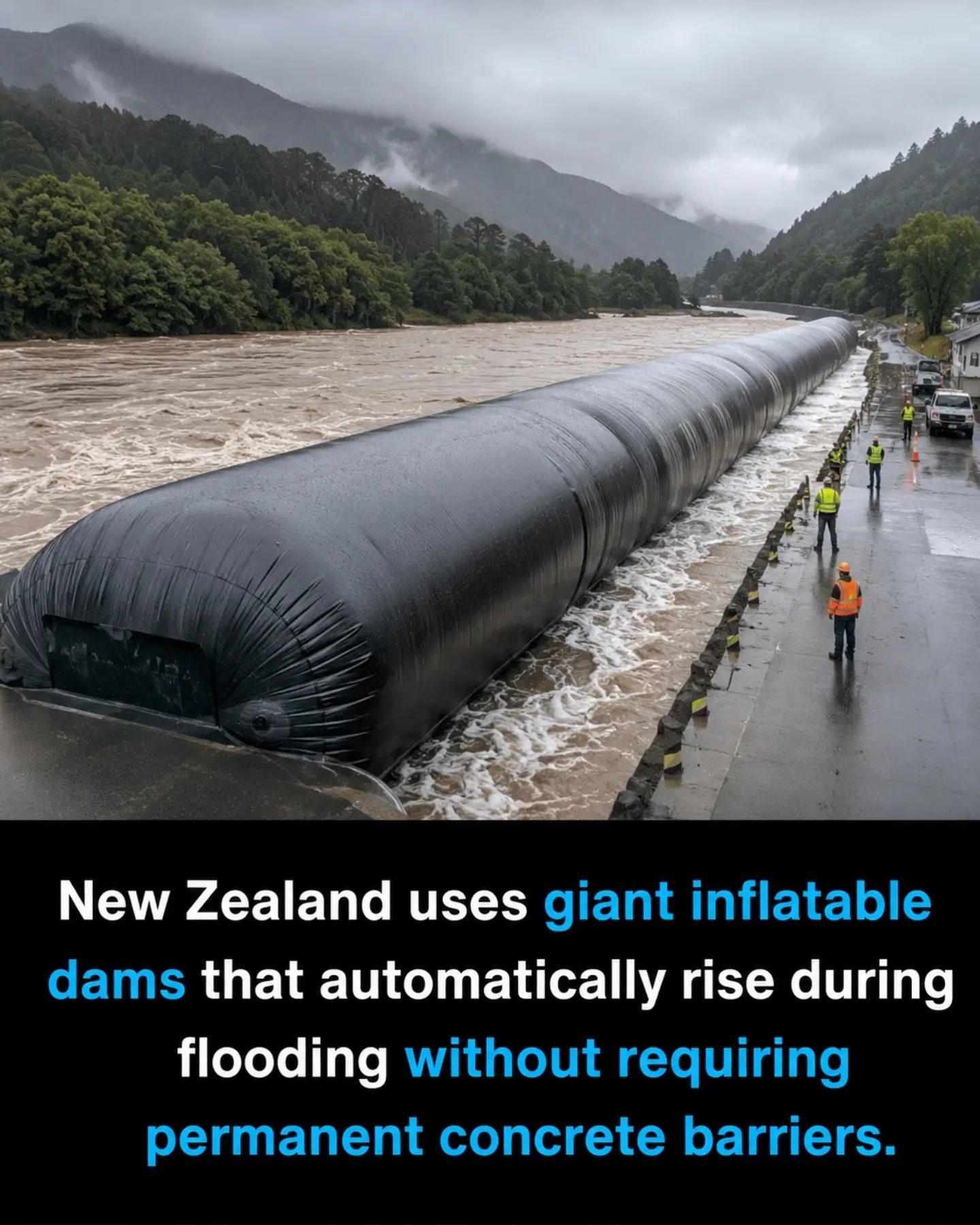 New Zealand's Inflatable Dams: A Smart Solution for Flood Control