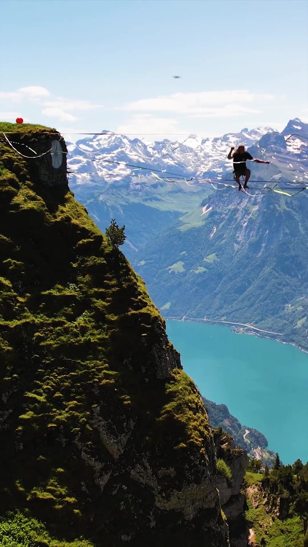 Highline Adventure in Swiss Alps