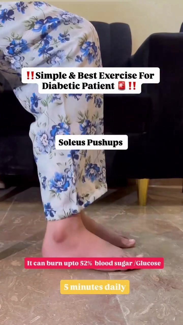 How Soleus Pushups Can Help Diabetics Control Blood Sugar