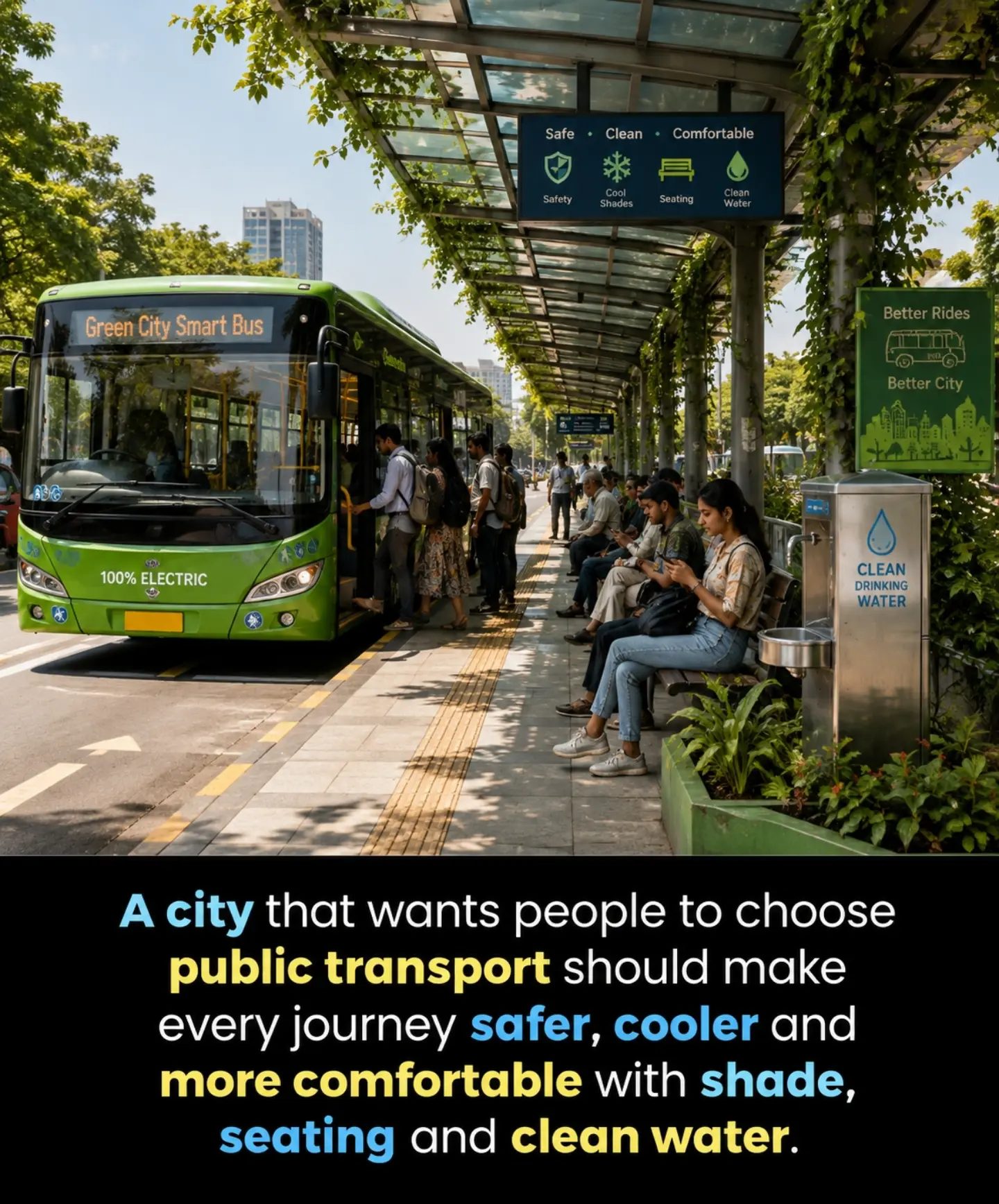 Explore the Green City Smart Bus: Clean, Comfortable Electric Transit