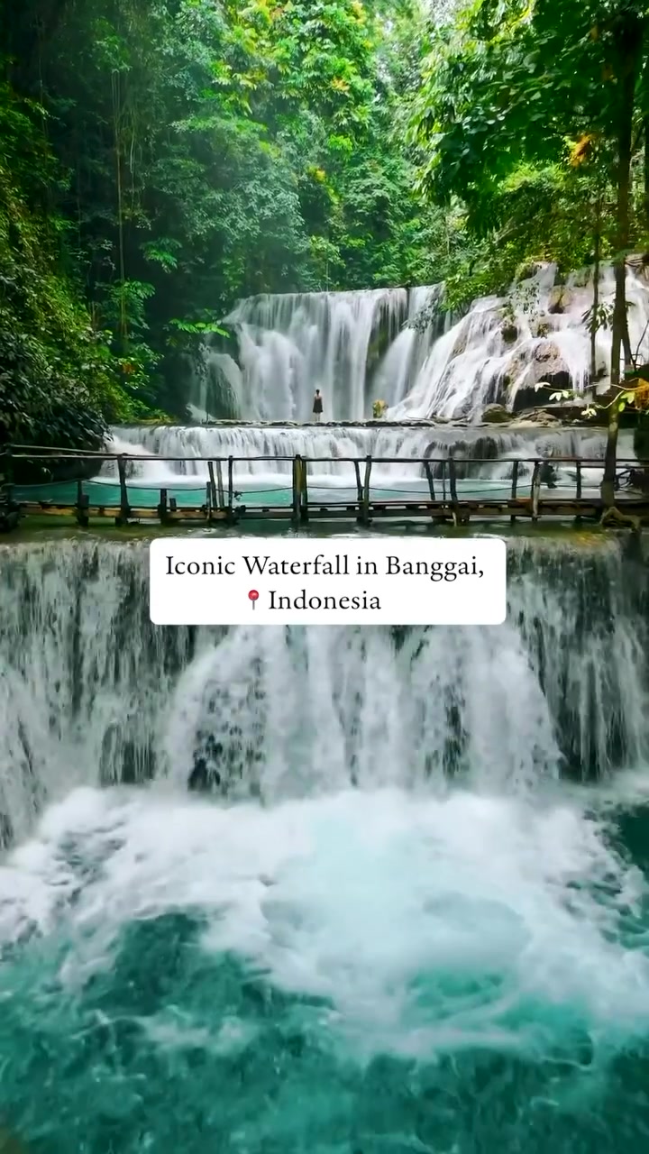 Banggai Indonesia Waterfall: A Stunning Multi-Tiered Beauty