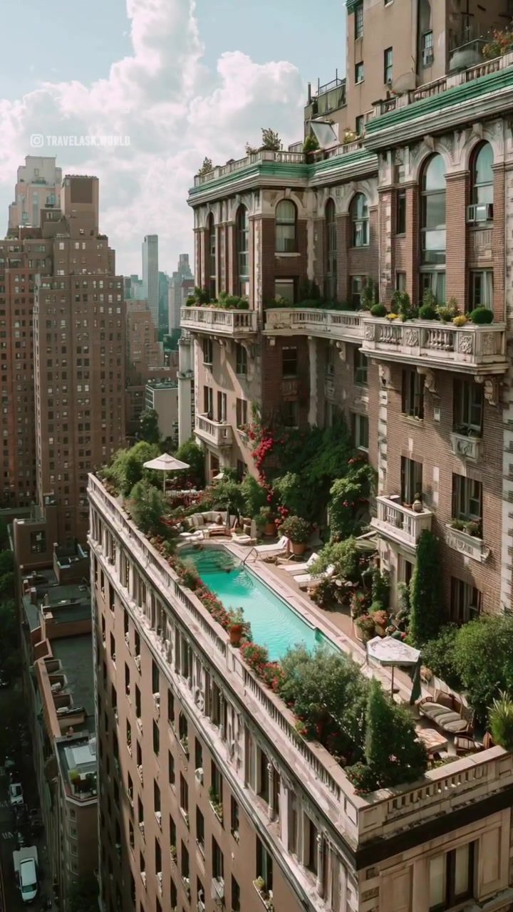 Discover Luxury Living: NYC Apartment with Rooftop Pool and City Views