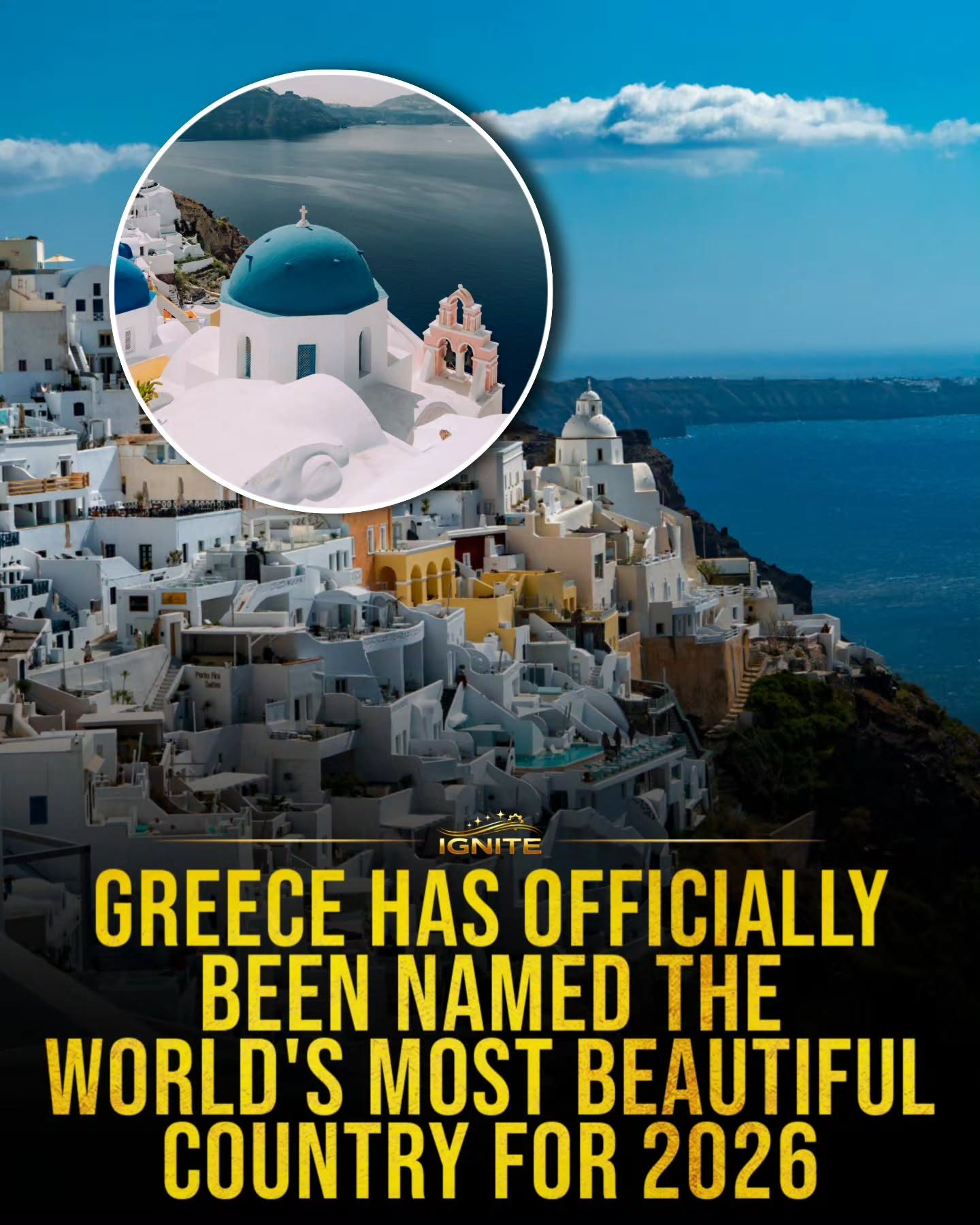 Greece Named World's Most Beautiful Country for 2026
